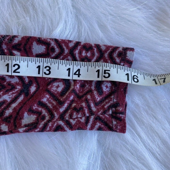 Stitch Fix Loveappella Blouse Sz S Top 3/4 Sleeve Hi Lo Red Black Stretch Casual - Picture 8 of 8